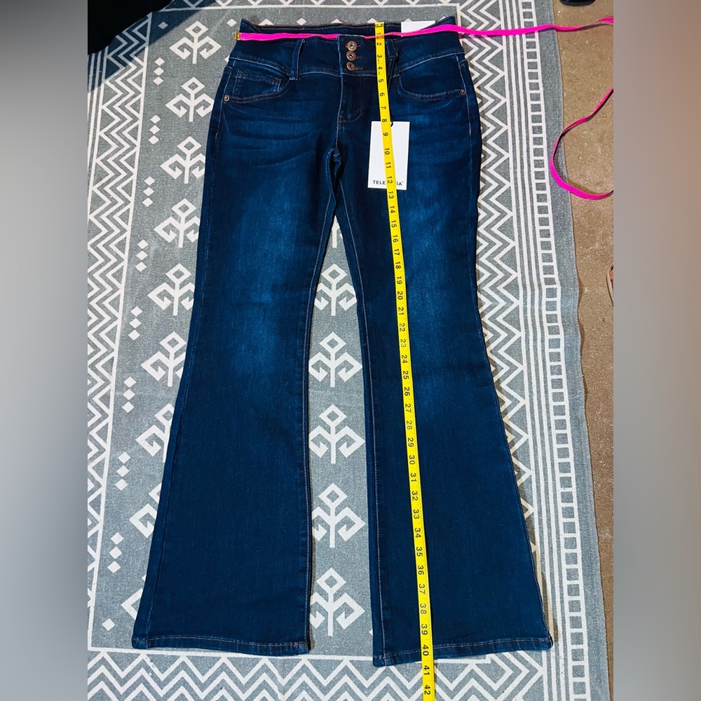 Telepatía mid rise bootcut Women's Blue Jeans 9 - Picture 6 of 9